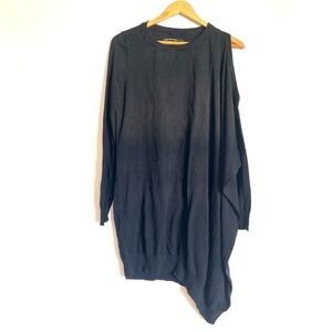 All Saints Black Asymmetrical Dress